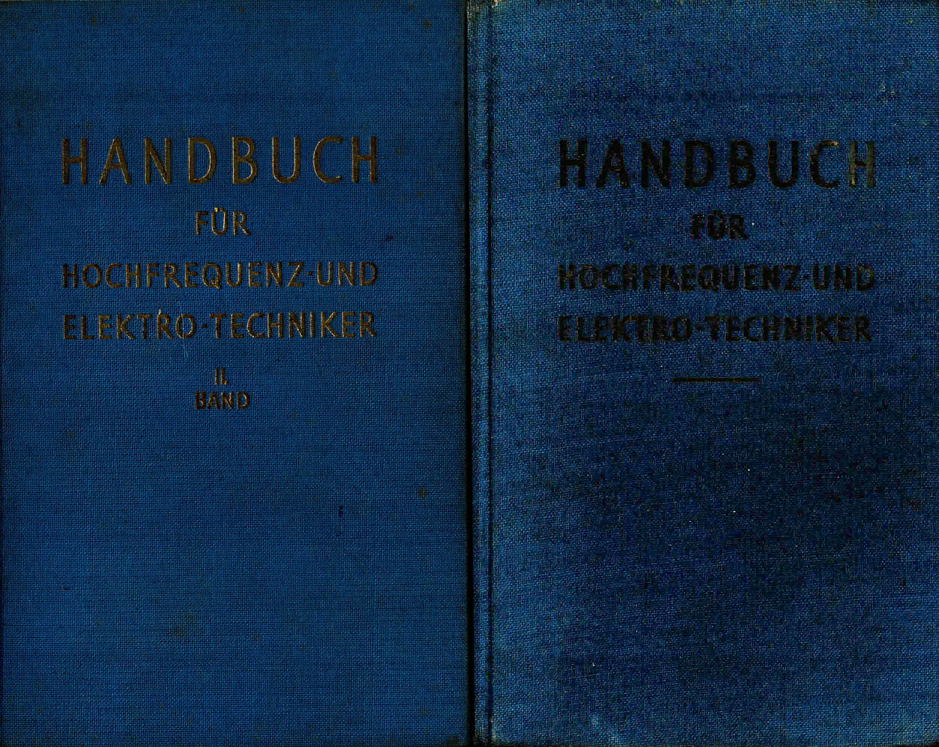 Handbuch für den Hochfrequenz- und Elektrotechniker, Bände I. und II. - Rint, Curt
